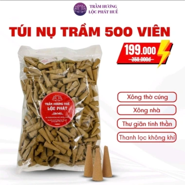 Nụ Trầm Hương Thiên Nhiên Lộc Phát 100 viên - Xông nhà, thanh lọc không khí, khử ẩm mốc, chỉ 79.000₫ 9