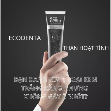 Nụ Vũ Vi Combo 3 tuýp 10ml Kem đánh răng Ecodenta trắng răng than hoạt tính đen - 90.000₫ 6 Nụ Vũ Vi Combo 3 tuýp 10ml Kem đánh răng Ecodenta trắng răng than hoạt tính đen - 90.000₫ 6