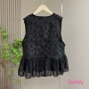 Nữ Xuân Thu Tính Khí Pháp Vintage – Áo Vest Không Tay Ren Nối Giá 151,840₫ 2