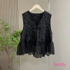 Nữ Xuân Thu Tính Khí Pháp Vintage – Áo Vest Không Tay Ren Nối Giá 151,840₫ 3