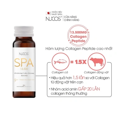 Nucos Spa 13.500 Collagen dạng nước - Nano Collagen Peptide cao cấp, săn chắc da, hàm lượng cao - Giá ưu đãi 1.612.500 VND 5