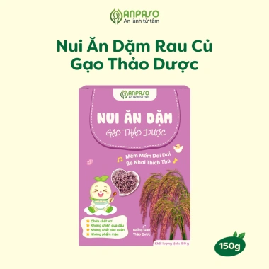 Nui ăn dặm rau củ hữu cơ Anpaso 150g – Bổ sung canxi, giàu chất sơ cho bé 6 tháng 8 Nui ăn dặm rau củ hữu cơ Anpaso 150g – Bổ sung canxi, giàu chất sơ cho bé 6 tháng 8