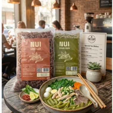 Nui Gạo Lứt 500g Cong & Thẳng - Nui Chùm Ngây Tự Nhiên, Giá 45.500đ, Dinh Dưỡng Cao 2 Nui Gạo Lứt 500g Cong & Thẳng - Nui Chùm Ngây Tự Nhiên, Giá 45.500đ, Dinh Dưỡng Cao 2