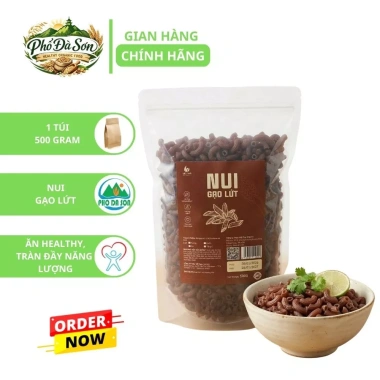 Nui Gạo Lứt 500g Cong & Thẳng - Nui Chùm Ngây Tự Nhiên, Giá 45.500đ, Dinh Dưỡng Cao 8 Nui Gạo Lứt 500g Cong & Thẳng - Nui Chùm Ngây Tự Nhiên, Giá 45.500đ, Dinh Dưỡng Cao 8