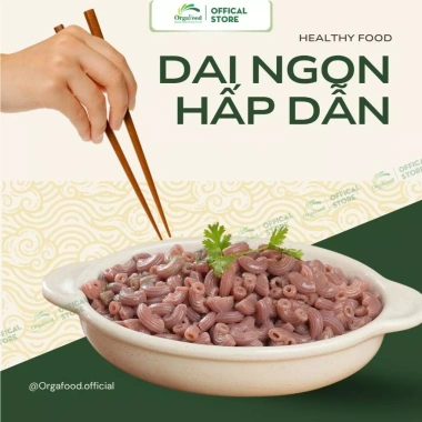 Nui gạo lứt & rau củ Orgafood cao cấp 500g - Eat Clean giảm cân, cho người ăn kiêng 2