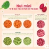 Nui mini rau củ Mămmy cho bé ăn dặm tập nhai trên 6 tháng, hộp 100g giá 15.000đ 5