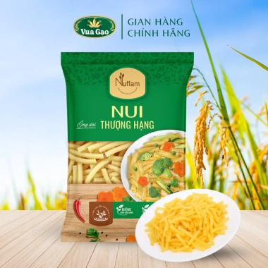 Nui Ống Dài Vàng 100% Hữu Cơ Eat Clean Giảm Cân Ăn Kiêng Nuffam 400gr 20.900 VND