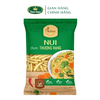 Nui Ống Dài Vàng 100% Hữu Cơ Eat Clean Giảm Cân Ăn Kiêng Nuffam 400gr 20.900 VND 6 Nui Ống Dài Vàng 100% Hữu Cơ Eat Clean Giảm Cân Ăn Kiêng Nuffam 400gr 20.900 VND 6