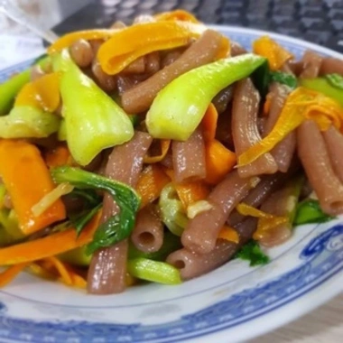 Nui ống gạo lứt 100% nguyên cám EatClean giảm cân, ăn kiêng 500g - 21.000 VND