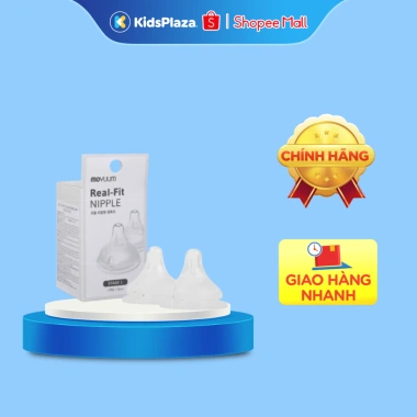 Núm bình sữa Moyuum siêu mềm đủ size cho bé - Set 2 núm, giảm giá 225k