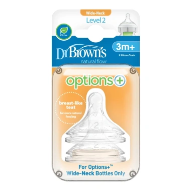Núm Ty cổ rộng Dr.Brown's Option Plus - Mô phỏng Ty mẹ tự nhiên, chính hãng, 53.000₫ 4 Núm Ty cổ rộng Dr.Brown's Option Plus - Mô phỏng Ty mẹ tự nhiên, chính hãng, 53.000₫ 4