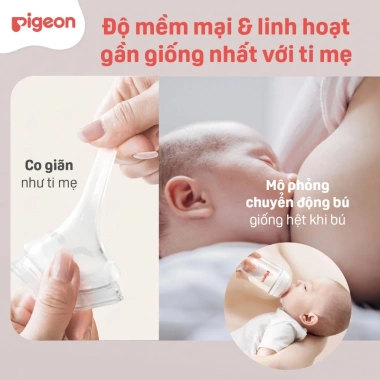 Núm Ty Pigeon Siêu Mềm Plus Thế Hệ III Phiên Bản Nhật 2 Cái/Hộp Giá Ưu Đãi 264.000₫ 4
