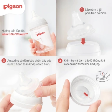 Núm Ty Pigeon Siêu Mềm Plus Thế Hệ III Phiên Bản Nhật 2 Cái/Hộp Giá Ưu Đãi 264.000₫ 9