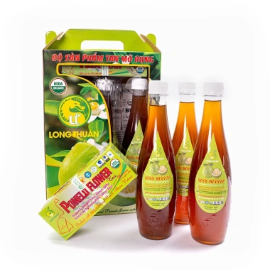 Nước Bưởi Ép Long Thuận 500ml - Da đẹp, giảm cân, giá ưu đãi 173k