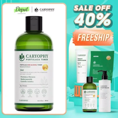 Nước cân bằng Caryophy Portulaca Toner 300ml – Dưỡng ẩm, se khít lỗ, chỉ 299.000₫