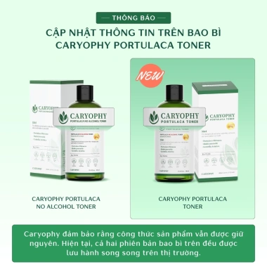 Nước cân bằng Caryophy Portulaca Toner 300ml – Dưỡng ẩm, se khít lỗ, chỉ 299.000₫ 4 Nước cân bằng Caryophy Portulaca Toner 300ml – Dưỡng ẩm, se khít lỗ, chỉ 299.000₫ 4