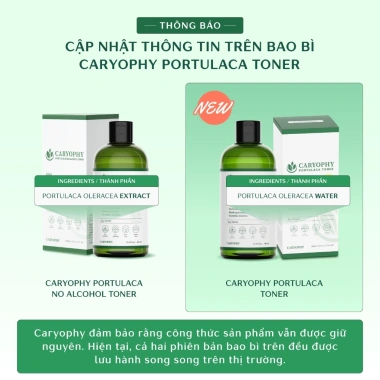 Nước cân bằng Caryophy Portulaca Toner 300ml – Dưỡng ẩm, se khít lỗ, chỉ 299.000₫ 5 Nước cân bằng Caryophy Portulaca Toner 300ml – Dưỡng ẩm, se khít lỗ, chỉ 299.000₫ 5