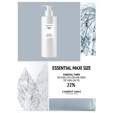 Nước cân bằng da Comfort Zone Essential Toner 200ml - Dưỡng ẩm, cân bằng pH, giảm mụn, giá ưu đãi 650.000 VND (giá gốc 780.000 VND)