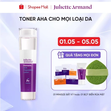 Nước cân bằng Toner Juliette Armand AHA Lotion dưỡng ẩm làm sáng da giảm mụn giá ưu đãi 1.130.000₫
