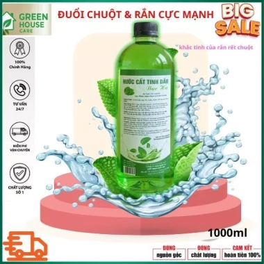 Nước Cất Tinh Dầu Bạc Hà 1.000ml - Xịt Đuổi Chuột, Rắn, Muỗi, Ruồi Giá chỉ 79.000đ