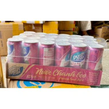 Nước Chanh Leo Đại Việt Push Max Thùng 24 x 320ml - Giá chỉ 205.000₫, giảm 55.350₫