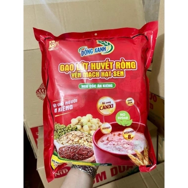 Nước Cốc Gạo Lứt Huyết Rồng Yến Mạch Hạt Sen 500g (20 gói) Giá si chỉ 85.000 VND