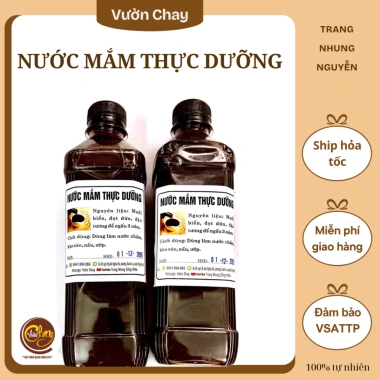 Nước cốt mắm chay thực dưỡng 500ml - Hương vị tự nhiên, không chất bảo quản, giá 113k