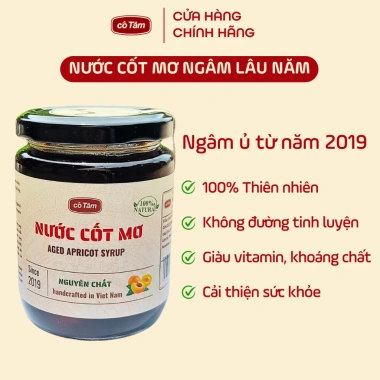 Nước cốt mơ Cô Tâm 380ml - Hỗ trợ đại tràng, tiêu hóa, ủ từ Bách Cốc - Giá ưu đãi 250k