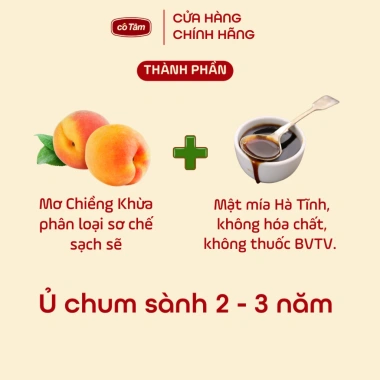 Nước cốt mơ Cô Tâm 380ml - Hỗ trợ đại tràng, tiêu hóa, ủ từ Bách Cốc - Giá ưu đãi 250k 4