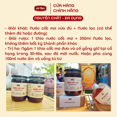 Nước cốt mơ Cô Tâm 380ml - Hỗ trợ đại tràng, tiêu hóa, ủ từ Bách Cốc - Giá ưu đãi 250k 6