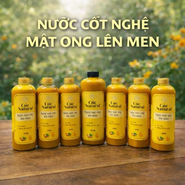 Nước Cốt Nghệ Mật Ong 1.000ml ủ tự nhiên, sức đề kháng, giảm cân, giá chỉ 399.000đ