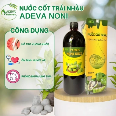 Nước cốt Nhàu nguyên chất Adeva Noni lên men tự nhiên - Giảm đau xương khớp, điều hòa huyết áp, chỉ 290.000 VND 3
