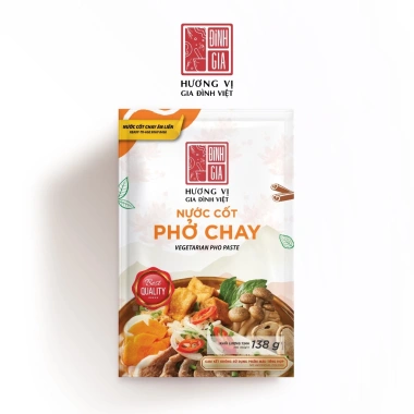 Nước cốt Phở Chay Đỉnh Gia 138g – Hương vị đậm đà, giảm còn 44.550₫, ăn nhanh tiện lợi