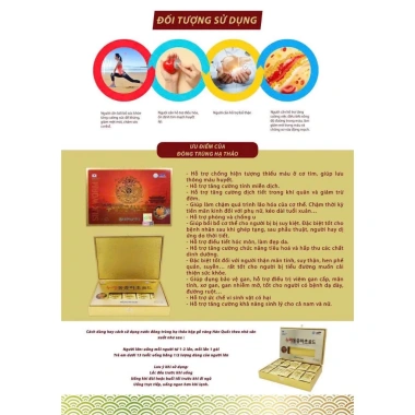 Nước Đông Trùng Hạ Thảo Gold King Hàn Quốc 60 gói - Giải Độc Gan, Lưu Thông Máu, Giá 1.049.000 3