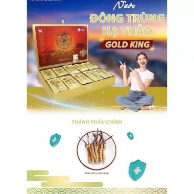 Nước Đông Trùng Hạ Thảo Gold King Hàn Quốc 60 gói - Giải Độc Gan, Lưu Thông Máu, Giá 1.049.000 5