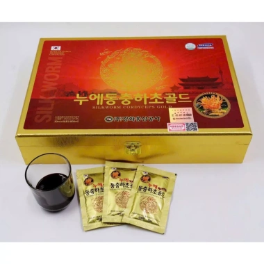 Nước Đông Trùng Hạ Thảo Gold King Hàn Quốc 60 gói - Giải Độc Gan, Lưu Thông Máu, Giá 1.049.000 7