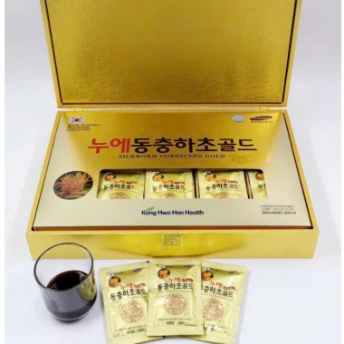 Nước Đông Trùng Hạ Thảo Hàn Quốc 60 gói hộp gỗ - Tinh chất, giảm còn 1.398.000₫