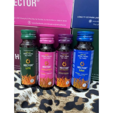 Nước Đông Trùng Hạ Thảo Hector Collagen 10 chai - Hỗ trợ làm đẹp, giảm giá 525.000₫ THUOCTOT247