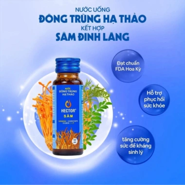 Nước Đông Trùng Hạ Thảo Hector Sâm 10 chai - Hồi phục, ngừa bệnh, tăng năng lượng - 419.000₫ 4