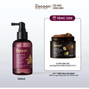 Nước dưỡng da đầu bồ kết Cocoon 140ml giảm gàu, chăm sóc da đầu nhạy cảm - 187k 5