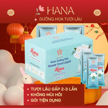 Nước Dưỡng Hoa Tươi Lâu Hana - Giữ Hoa Bền Đẹp Hạn Chế Héo Gói Tiện Lợi 47k