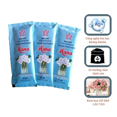 Nước Dưỡng Hoa Tươi Lâu Hana - Giữ Hoa Bền Đẹp Hạn Chế Héo Gói Tiện Lợi 47k