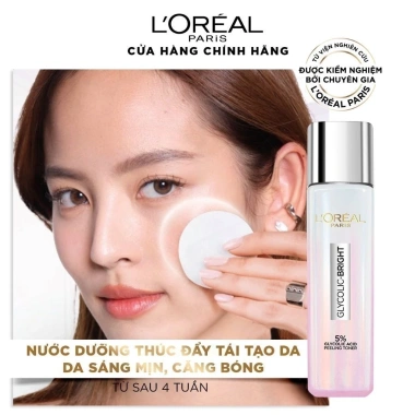 Nước Dưỡng Tái Tạo L’Oreal Paris Glycolic Peeling Toner 128ml - Sáng Căng Mịn 4