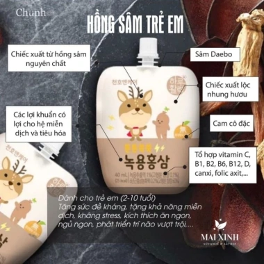 Nước Ép Hồng Sâm Lộc Nhung Hươu Chunho Ncare Hàn Quốc - Tăng sức đề kháng, giảm mệt, Giá 890.000 VND 5 Nước Ép Hồng Sâm Lộc Nhung Hươu Chunho Ncare Hàn Quốc - Tăng sức đề kháng, giảm mệt, Giá 890.000 VND 5