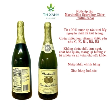 Nước ép táo Mỹ nguyên chất Martinelli's Sparkling Cider 750ml - Giá ưu đãi 270.000đ
