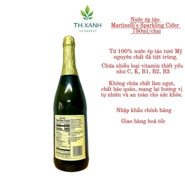Nước ép táo Mỹ nguyên chất Martinelli's Sparkling Cider 750ml - Giá ưu đãi 270.000đ 4 Nước ép táo Mỹ nguyên chất Martinelli's Sparkling Cider 750ml - Giá ưu đãi 270.000đ 4