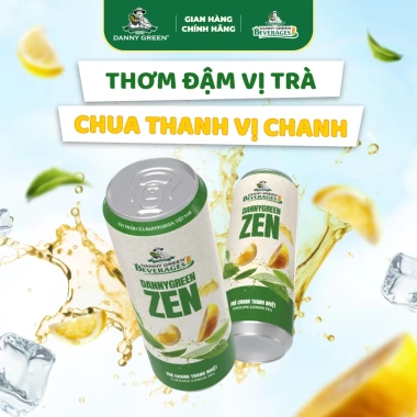 Nước Ép Trà Chanh Thanh Nhiệt 320ml Lon DannyGreen - Giải Khát Mùa Hè, Giá Ưu Đãi 155k 2
