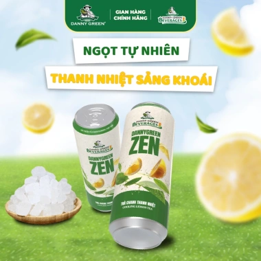 Nước Ép Trà Chanh Thanh Nhiệt 320ml Lon DannyGreen - Giải Khát Mùa Hè, Giá Ưu Đãi 155k 3