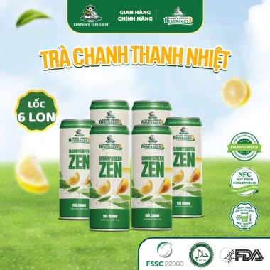 Nước Ép Trà Chanh Thanh Nhiệt 320ml Lon DannyGreen - Giải Khát Mùa Hè, Giá Ưu Đãi 155k 9