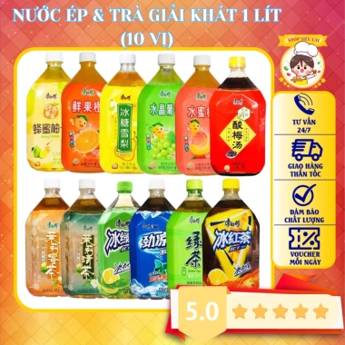 Nước ép & trà thanh nhiệt 1L 10 vị - Giải khát, giảm giá 19.800đ | AnVatSieuCay